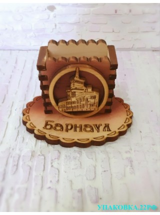 Подставка под зубочистки из кедра "настольная" Подставка под зубочистки из кедра "настольная"