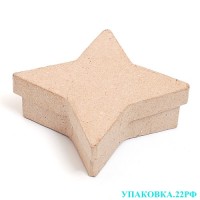 Коробка крафт заготовка "Звезда"