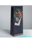 Пакет подарочный крафтовый под бутылку