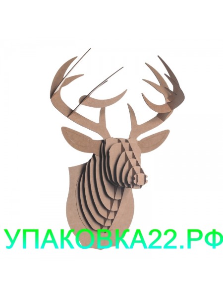 Трофей "Олень" из гофрокартона Трофей "Олень" из гофрокартона